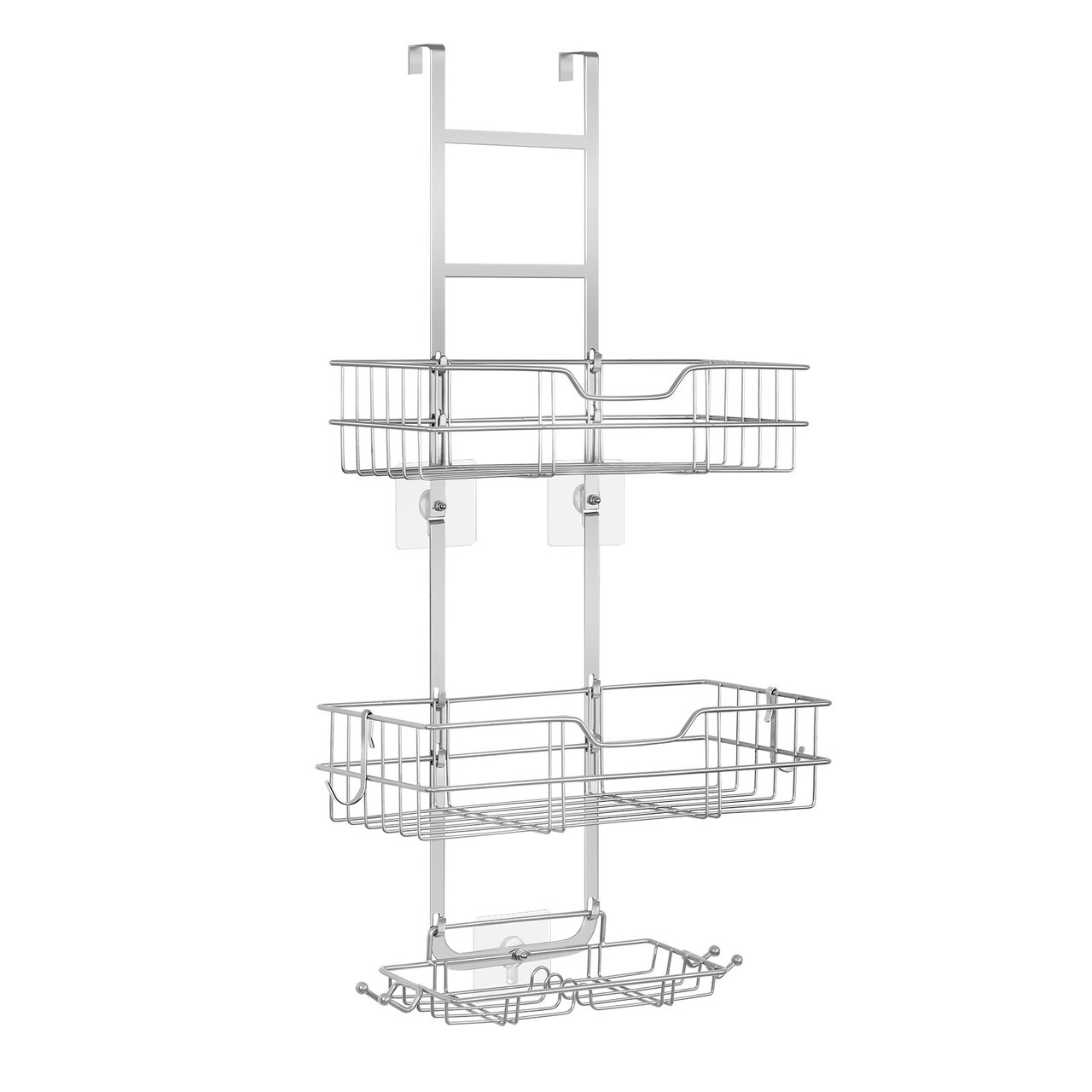Over the Door Shower Caddy Adjustable Hanging Organizer Shelf Rustproof